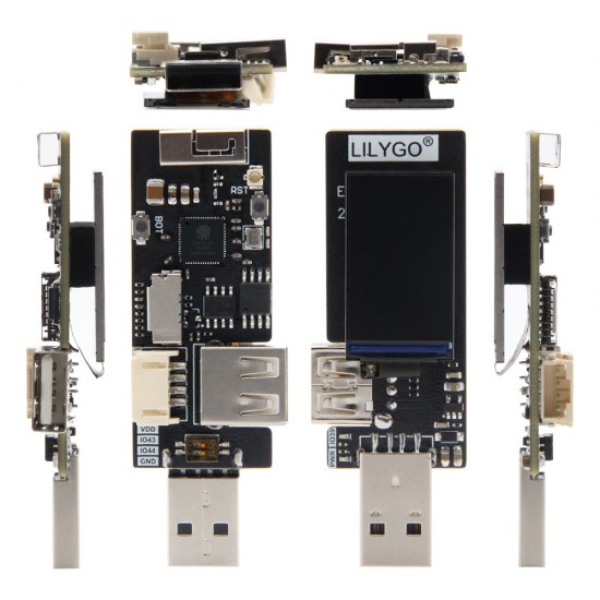 T-Dongle ESP32-S2 Development Board Wireless WIFI Module OTG Male Female Interface 1.14 inch LCD Display Support TF Card