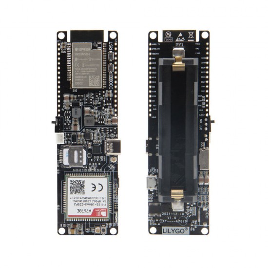 T-SIM A7670E R2 Wireless Module ESP32 Chip 4G LTE CAT1 MCU32 Development Board Support GSM/GPRS/EDGE