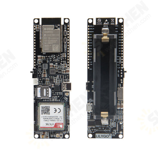 T-SIM A7670E R2 Wireless Module ESP32 Chip 4G LTE CAT1 MCU32 Development Board Support GSM/GPRS/EDGE