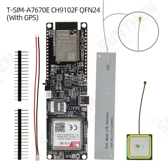 T-SIM A7670E R2 Wireless Module ESP32 Chip 4G LTE CAT1 MCU32 Development Board Support GSM/GPRS/EDGE
