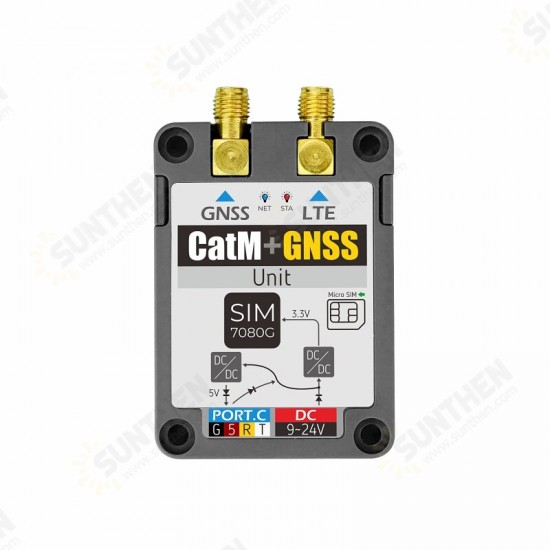 SIM7080G CAT-M/NB-IoT+GNSS Unit with Telec Antenna Kit SIM7080G CAT-M/NB-IoT+GNSS Unit with Telec Antenna Kit