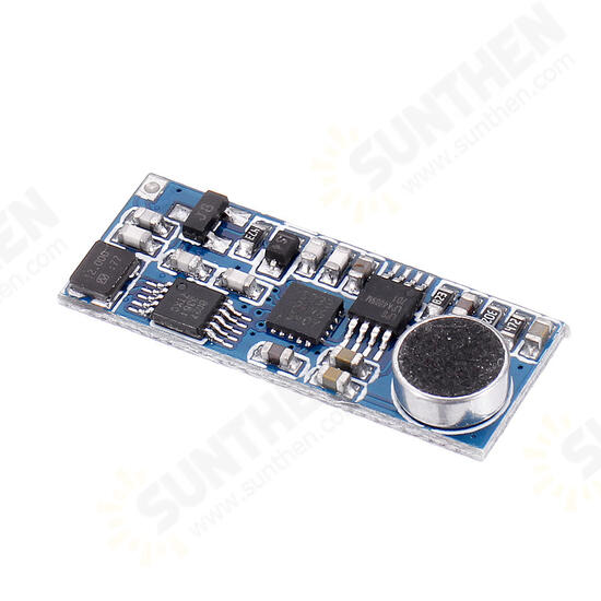 Mini FM Transmitter Module Wireless Microphone Single Channel Board 3-5V 100mW Adjustable Sensitivity PLL 76.0MHz-108.0MHz