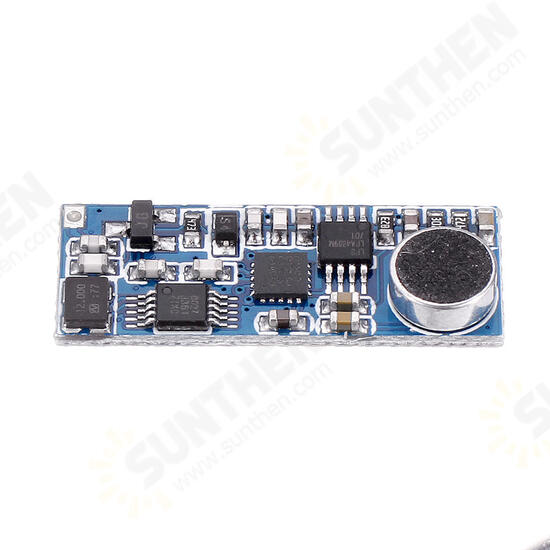 Mini FM Transmitter Module Wireless Microphone Single Channel Board 3-5V 100mW Adjustable Sensitivity PLL 76.0MHz-108.0MHz