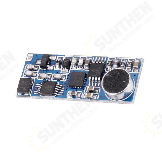 Mini FM Transmitter Module Wireless Microphone Single Channel Board 3-5V 100mW Adjustable Sensitivity PLL 76.0MHz-108.0MHz