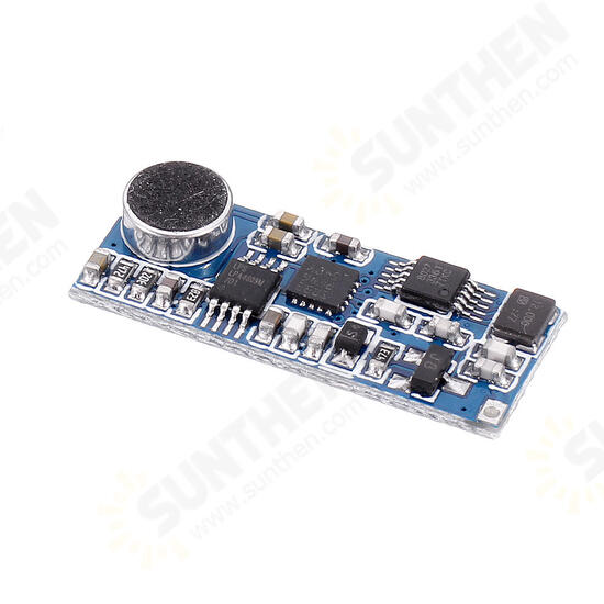 Mini FM Transmitter Module Wireless Microphone Single Channel Board 3-5V 100mW Adjustable Sensitivity PLL 76.0MHz-108.0MHz