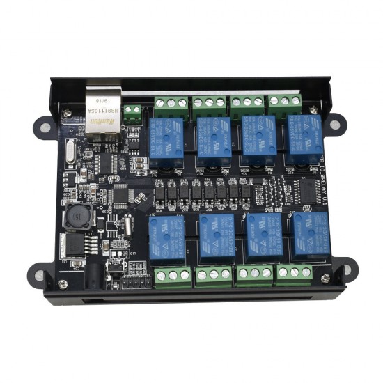 NC-1000 Ethernet RJ45 TCP/IP Network Remote Control Board with 8 Channel Relays Integrated 250V AC 485 Network Controller