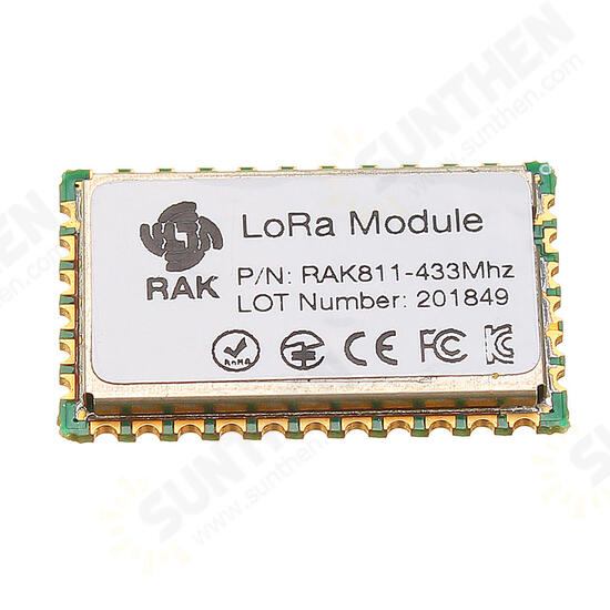 RAK811 LoRa Module 433MHz SX1276 Wireless Communication Spread Spectrum WiFi 3000 Meters Support LoRaWAN Protocol