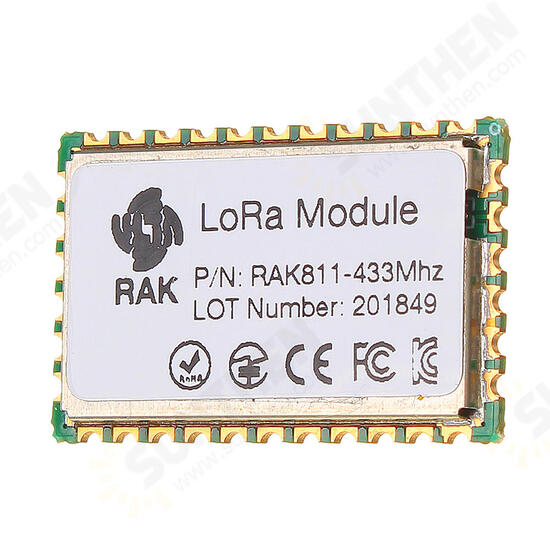 RAK811 LoRa Module 433MHz SX1276 Wireless Communication Spread Spectrum WiFi 3000 Meters Support LoRaWAN Protocol