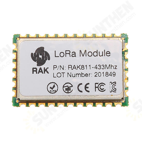 RAK811 LoRa Module 433MHz SX1276 Wireless Communication Spread Spectrum WiFi 3000 Meters Support LoRaWAN Protocol