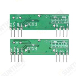 RXB6 Wireless Radio Frequency Superheterodyne Receiver Module RXB6 Anti-interference Remote Control Garage Door 315MHz 433MHz RXB6 Wireless Radio Frequency Superheterodyne Receiver Module RXB6 Anti-interference Remote Control Garage Door 315MHz 433MHz