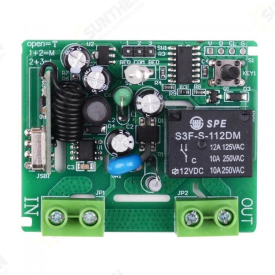Smart Home AC110V 220V Single1 Channel Remote Controller Receiver Wireless RF Radio Frequency Hall Bedroom Light Switch 433MHz