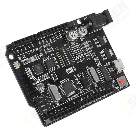 UNO+WiFi R3 ATmega328P+ESP8266 Module 32Mb Memory USB-TTL CH340G