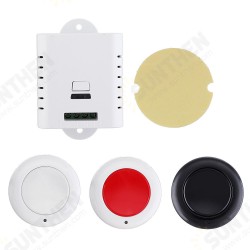 Wide Voltage AC85V-250V Wireless Remote Control Switch + Round Button Transmitter Wide Voltage AC85V-250V Wireless Remote Control Switch + Round Button Transmitter