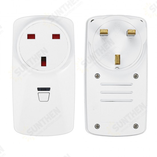 Wireless Remote Control Socket AC220V UK Socket + Remote Control Round SOS Remote Control