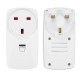 Wireless Remote Control Socket AC220V UK Socket + Remote Control Round SOS Remote Control