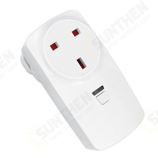 Wireless Remote Control Socket AC220V UK Socket + Remote Control Round SOS Remote Control