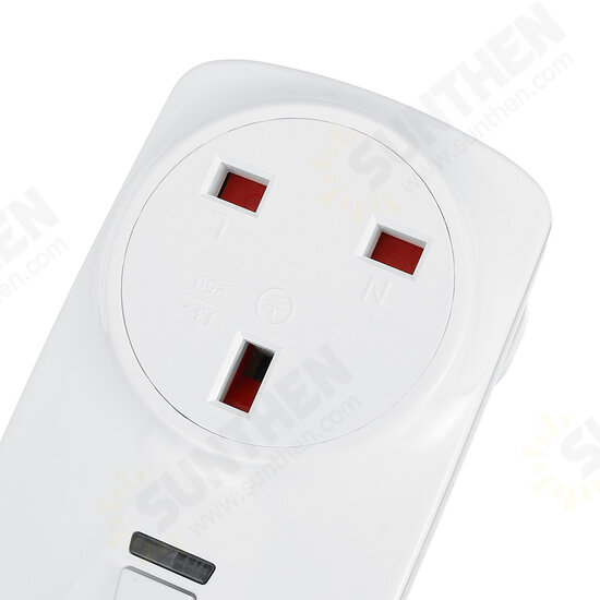 Wireless Remote Control Socket AC220V UK Socket + Remote Control Round SOS Remote Control