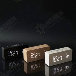 New Creative Wood Clock Rechargeable Electronic Clock Automatic Time Alarm Clock Fashion Nordic Style Clock New Creative Wood Clock Rechargeable Electronic Clock Automatic Time Alarm Clock Fashion Nordic Style Clock