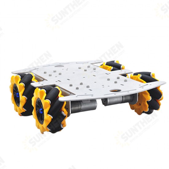 D-46 DIY 4WD Smart RC Robot Car Chassis Base With Omni Wheels