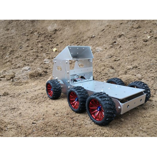 DIY Aluminous Smart RC Robot Car Truck Chassis Base With Motor