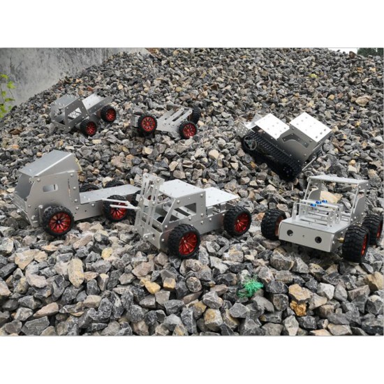 DIY Aluminous Smart RC Robot Car Truck Chassis Base With Motor