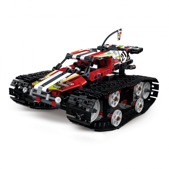 DIY Smart RC Robot Car Programmable Block Building Bluetooth APP/2.4G Stick Control Assembled Robot Car Toy