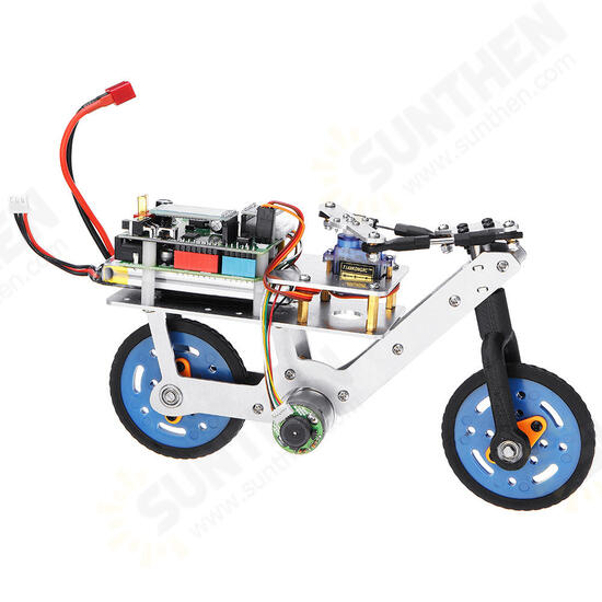 Programmable Smart RC Robot Bike Car Self Balance Car APP bluetooth Control Educational Kit