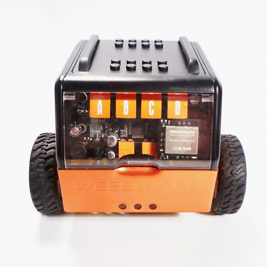 Mini Smart RC Robot Car Infrared APP Control Programmable Obstale Avoidance Robot Car