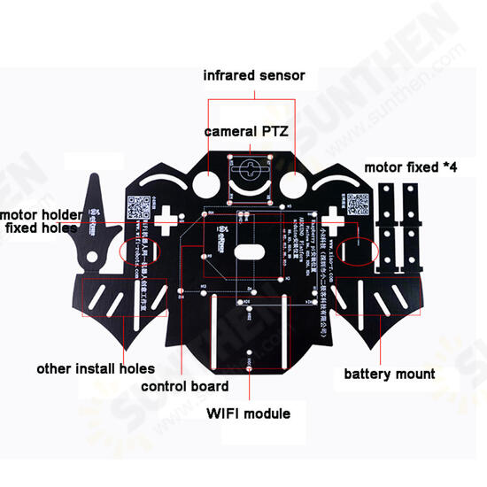 R DIY 2WD Smart RC Robot Car Chassis Kit With TT Motor For