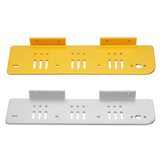 1 Pair of Gold/Silver Aluminum Alloy Both Side Plate forT200/TP200/T600 Tank Chassis Car