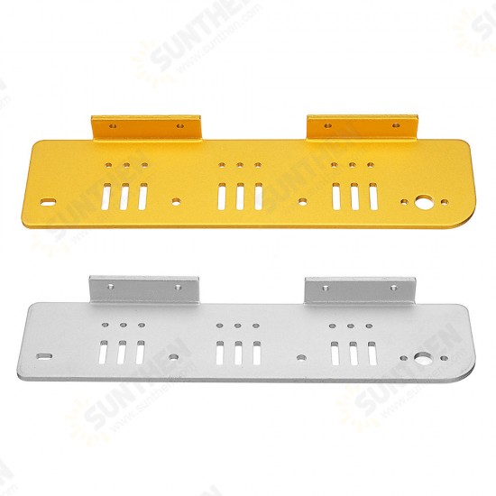 1 Pair of Gold/Silver Aluminum Alloy Both Side Plate forT200/TP200/T600 Tank Chassis Car