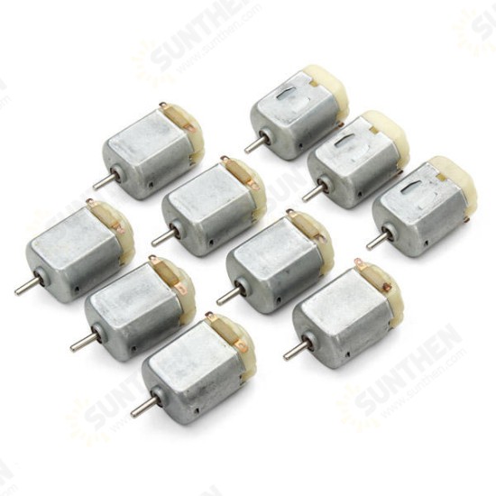 10Pcs 3V-6V 8000RPM Micro DC 130 Motor for Arduino - products that work with official Arduino boards 10Pcs 3V-6V 8000RPM Micro DC 130 Motor for Arduino - products that work with official Arduino boards