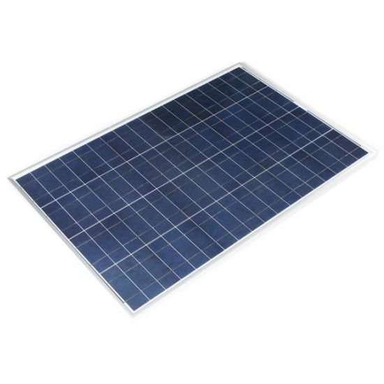 12V 100W 1000 X 670 X 30MM PolyCrystalline Solar Panel With Cable