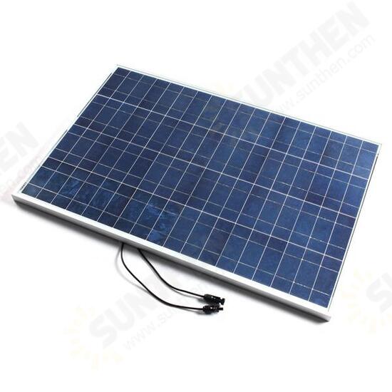 12V 100W 1000 X 670 X 30MM PolyCrystalline Solar Panel With Cable