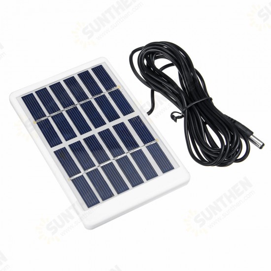 1.2W 6V Mini Portable Polycrystalline Solar Panel with Plastic Frame + 5521 DC Interface Cable