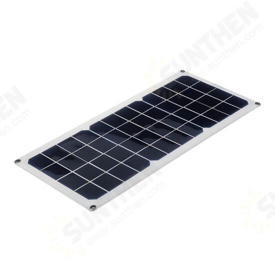 16V 10W 1.2A 420x190x2.5mm Monocrystalline Semi-flexible Solar Panel Set with Rear Junction Box Support Single USB Port