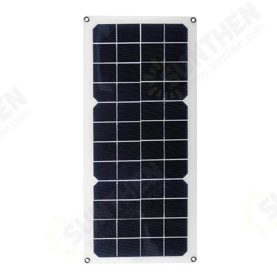 16V 10W 1.2A 420x190x2.5mm Monocrystalline Semi-flexible Solar Panel Set with Rear Junction Box Support Single USB Port