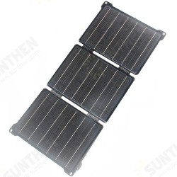21W Solar Panel Charger 5V/12V Portable Folding Solar Charger with USB DC Ports for Phone Charging Outdoor Camping Hiking Traveling 21W Solar Panel Charger 5V/12V Portable Folding Solar Charger with USB DC Ports for Phone Charging Outdoor Camping Hiking Traveling