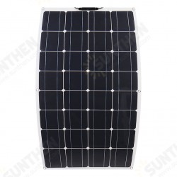 2PCS 100W 18V Highly Flexible Monocrystalline Solar Panel Waterproof For Car RV Yacht Ship Boat 2PCS 100W 18V Highly Flexible Monocrystalline Solar Panel Waterproof For Car RV Yacht Ship Boat