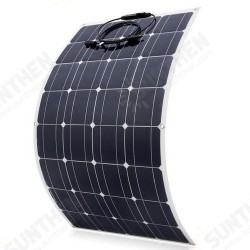 2PCS 100W 18V Highly Flexible Monocrystalline Solar Panel Waterproof For Car RV Yacht Ship Boat 2PCS 100W 18V Highly Flexible Monocrystalline Solar Panel Waterproof For Car RV Yacht Ship Boat