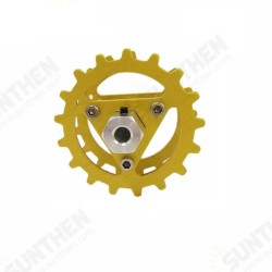 2Pcs Golden Metal Driving Wheels Track Slave Wheel 6mm Inside Diameter for Smart Tank Car 2Pcs Golden Metal Driving Wheels Track Slave Wheel 6mm Inside Diameter for Smart Tank Car