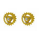 2Pcs Golden Metal Driving Wheels Track Slave Wheel 6mm Inside Diameter for Smart Tank Car