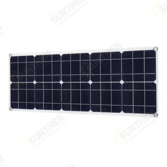 30W 18V MonocrystalineSolar Panel Dual 12V/5V DC USB Charger Kit with 10A Solar Controller & Cables