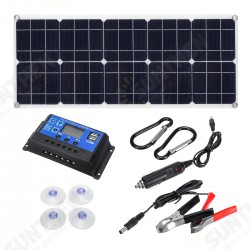 30W 18V MonocrystalineSolar Panel Dual 12V/5V DC USB Charger Kit with 10A Solar Controller & Cables 30W 18V MonocrystalineSolar Panel Dual 12V/5V DC USB Charger Kit with 10A Solar Controller & Cables
