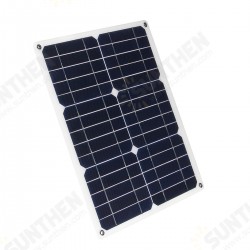 30W 20V Monocrystalline Double USB Port Solar Panel Power Pack with 10-in-1 Charging Cables 30W 20V Monocrystalline Double USB Port Solar Panel Power Pack with 10-in-1 Charging Cables