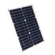 30W 20V Monocrystalline Double USB Port Solar Panel Power Pack with 10-in-1 Charging Cables