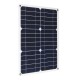 30W 20V Monocrystalline Double USB Port Solar Panel Power Pack with 10-in-1 Charging Cables