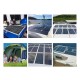 30W Solar Panel Kit Flexible Solar Panels 12V High Efficiency Solar Powered Panel For Fishing Bait Boats Hiking Camping Travel
