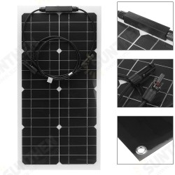 30W Solar Panel Kit Flexible Solar Panels 12V High Efficiency Solar Powered Panel For Fishing Bait Boats Hiking Camping Travel