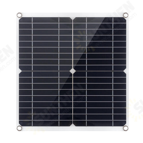 35W Portable IP65 Monocrystalline Solar Panel Double USB Port 10-in-1 Charging Cable